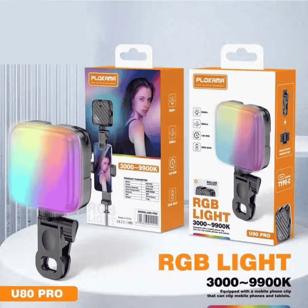 Plokama U80 Pro RGB LED Light for Mobile Phone – Video & Photography